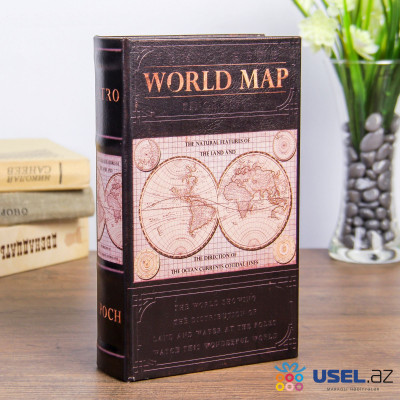 Safe-book cache "Map of the world"